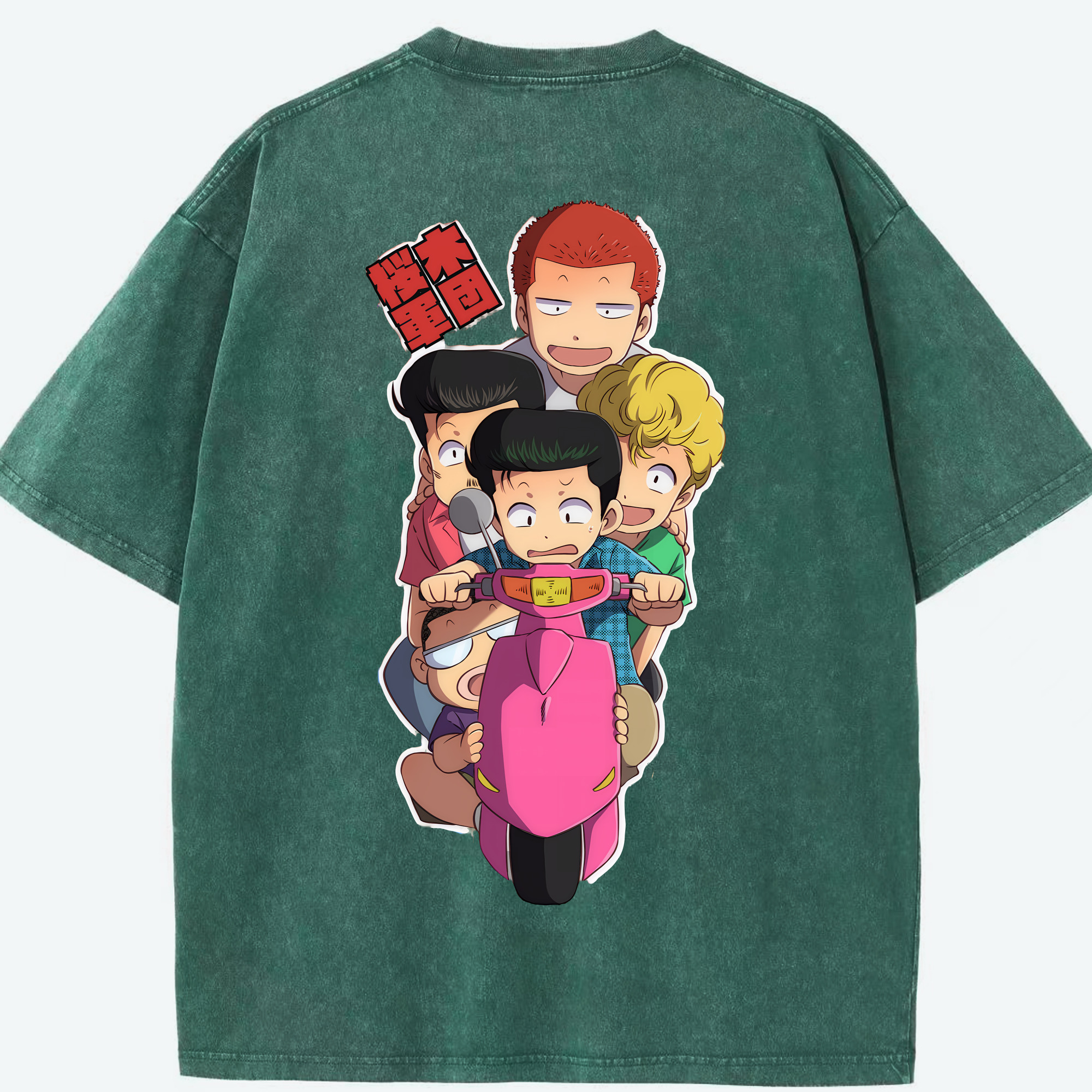 （画像用） SLAM DUNK／スラムダンク 綿100% ヴィンテージ風 半袖Tシャツ（背面プリント）